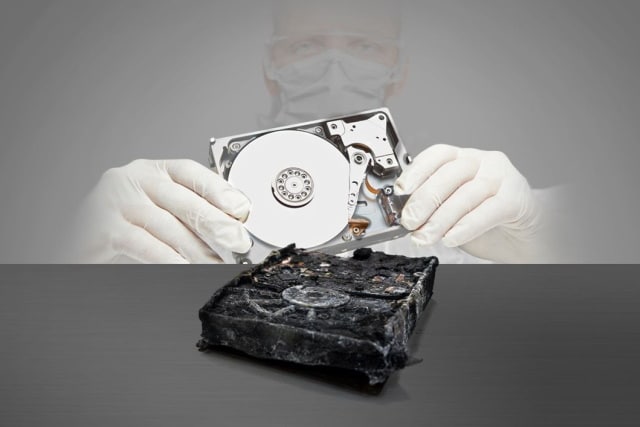 Damaged hard drive