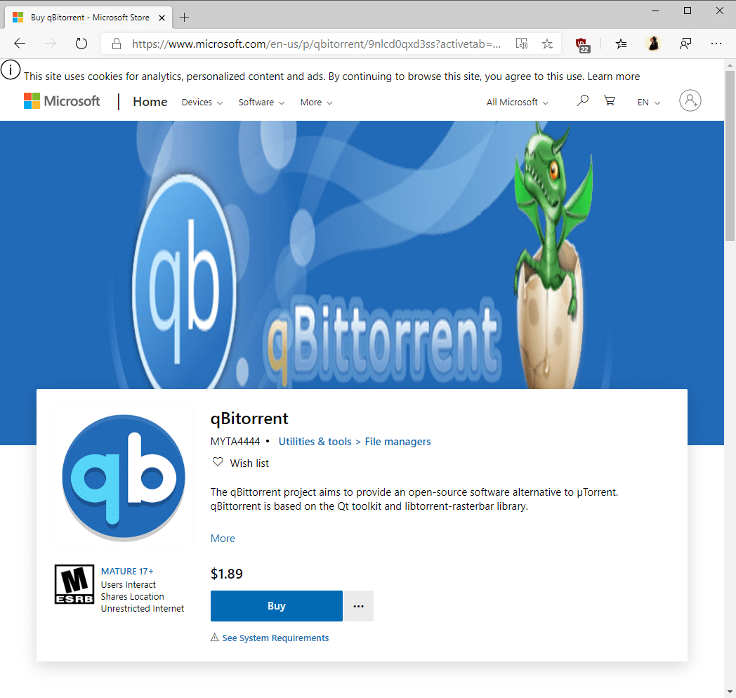 download the new version for windows qBittorrent 4.5.4