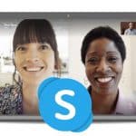 Skype on laptop