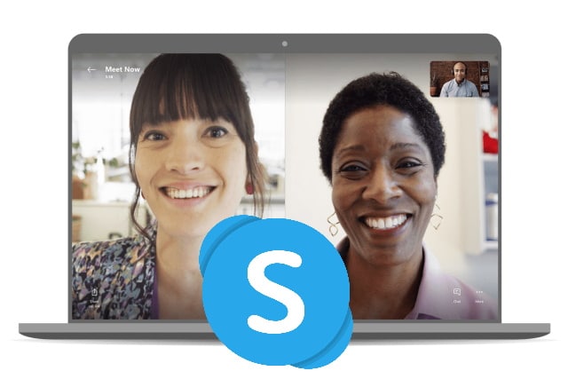 Skype auf Laptop