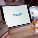 Zoom on a tablet