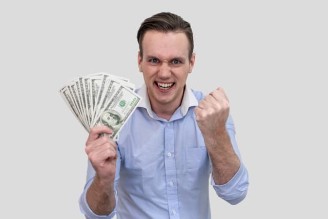 Man with money