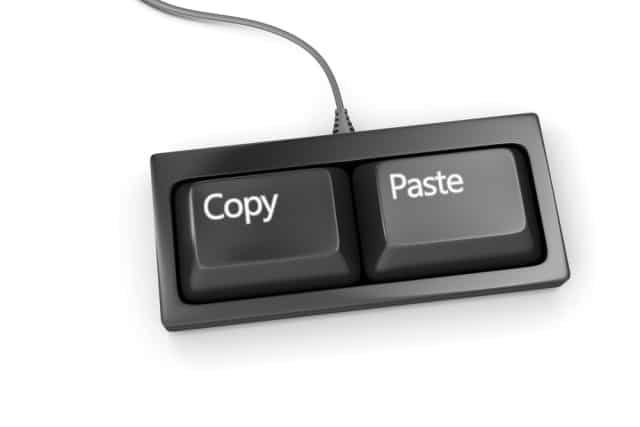 Copy paste keys