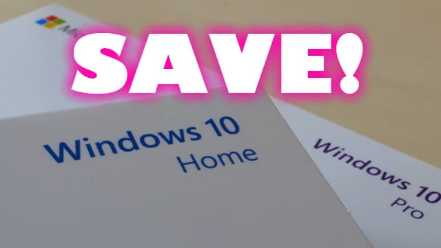 Sparen Sie bei einem Windows 10 Pro-Upgrade