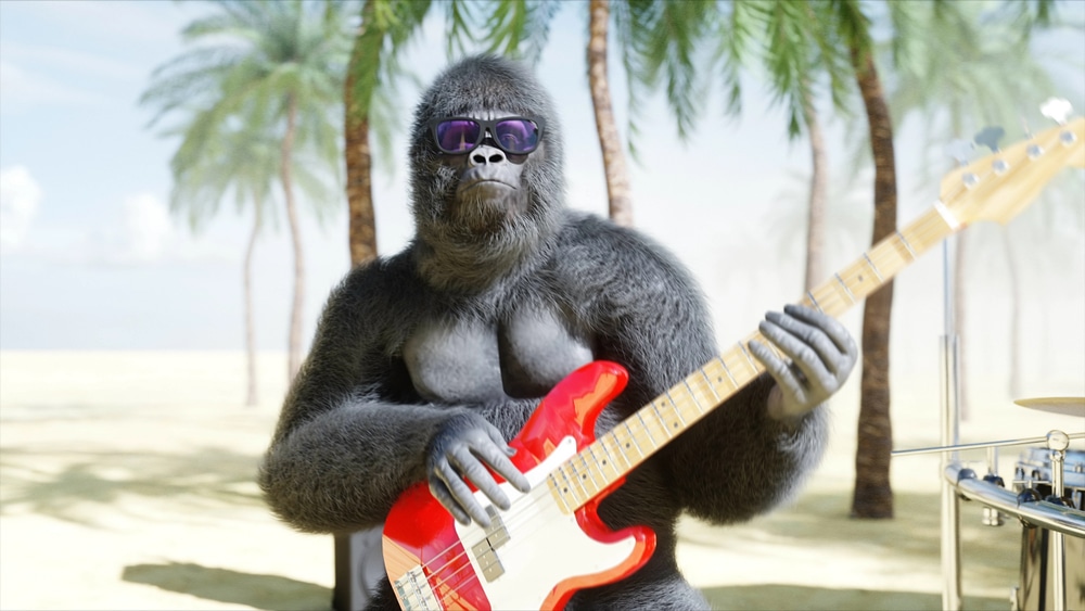 groovy gorilla background