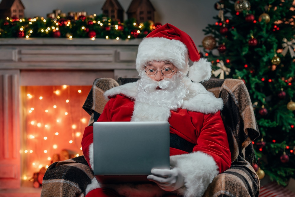 Santa laptop
