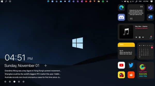 mac os taskbar for windows 10