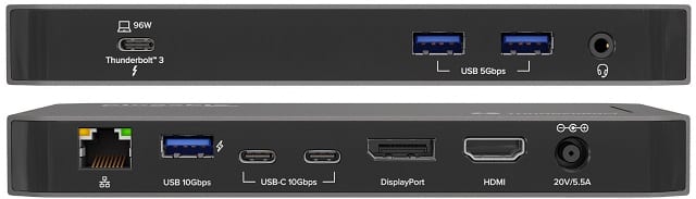 TBT3-UDC3 - Plugable TBT3 Dual Display Dock 96W PD