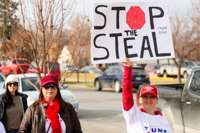 Stop the Steal placard