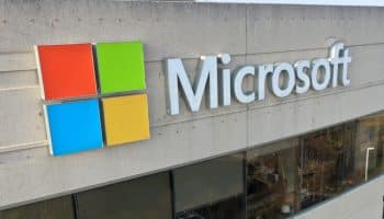Microsoft building logo