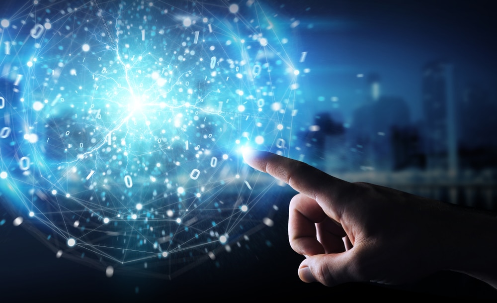 Businessman,Hand,On,Dark,Background,Creating,Renewable,And,Sustainable,Eco