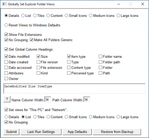 WinSetView 2.76 for windows download