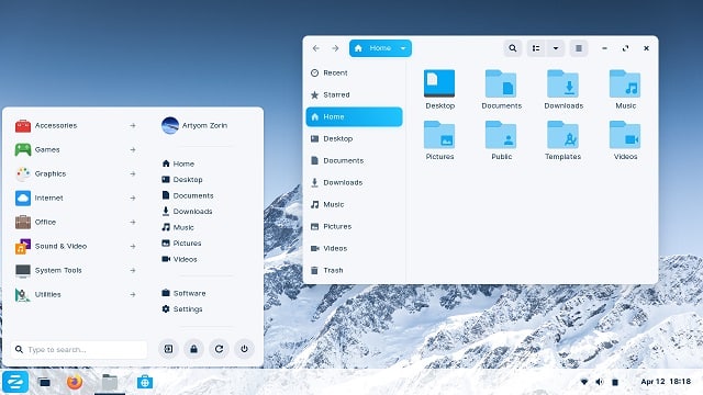 zorin os linux distro