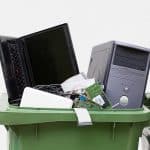 Scrap computers bin