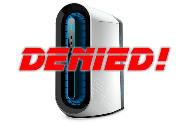 Alienware denied