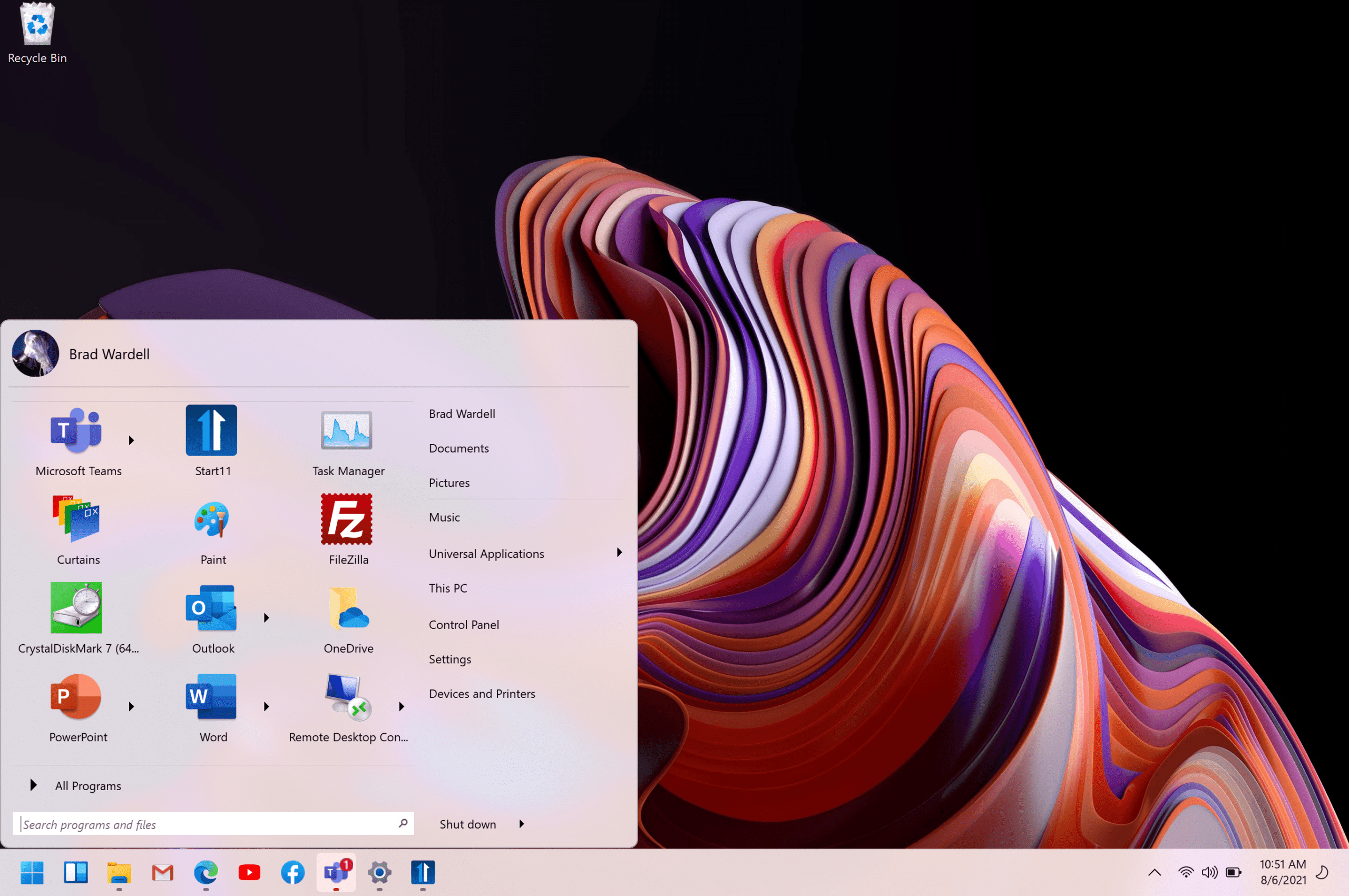 mac os start bar for windows 10