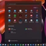 Windows 11 Start menu with Recommended panel