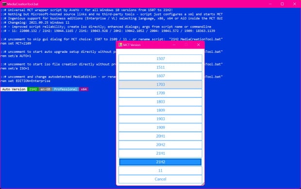 Mediacreationtool bat main