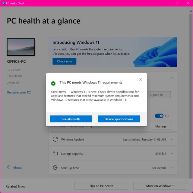 How to check the compatibility for your PC and Windows 11