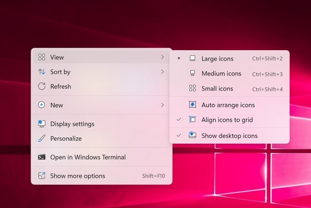 Windows 11 context menu