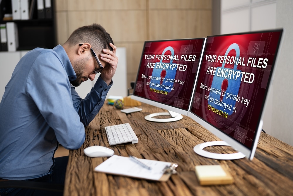 Ransomware,Cyber,Attack,Showing,Personal,Files,Encrypted,Screen