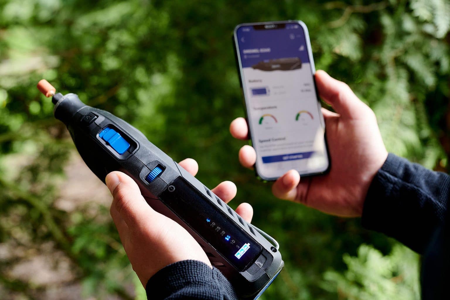 Dremel 8260 rotary tool connects to iPhone and Android via Bluetooth