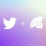 Twitter and Quill logos