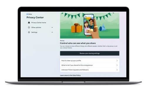Meta Privacy Center