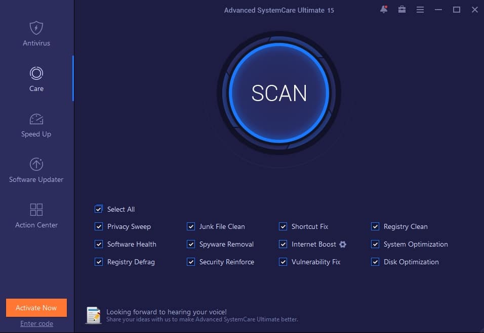 IObit Advanced SystemCare Ultimate 15 Key (1 Year / 1 PC)