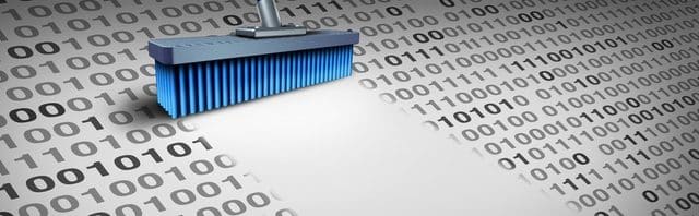 Sweep away data