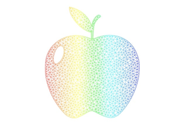 Rainbow apple