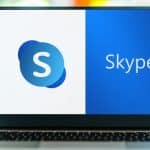 Skype on laptop