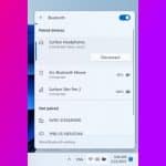 Windows 11 Bluetooth Quick Settings