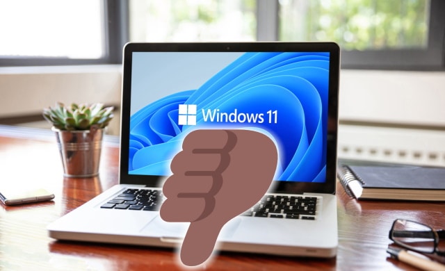 Windows 11 jempol ke bawah
