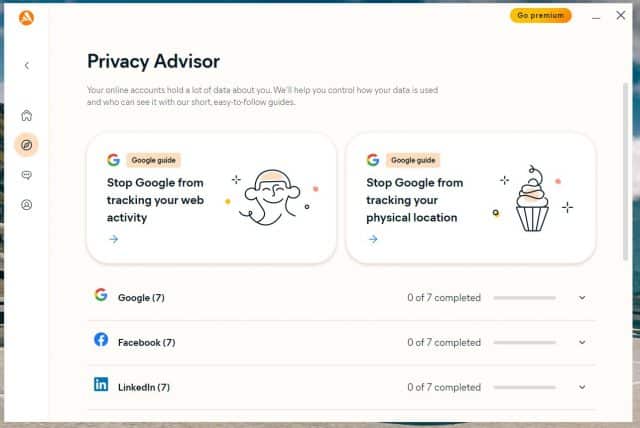 Avast One privacy advisor