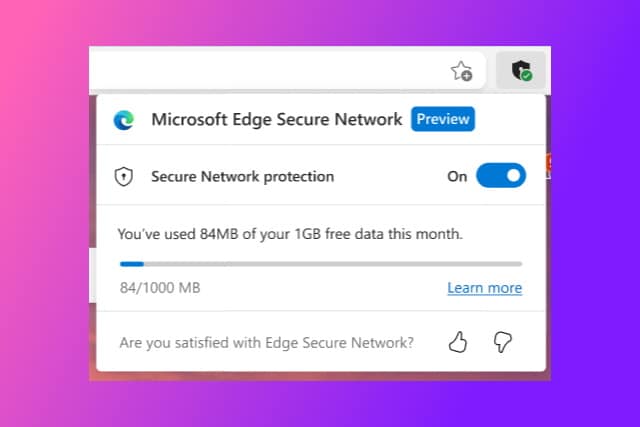 Microsoft Edge Secure Network