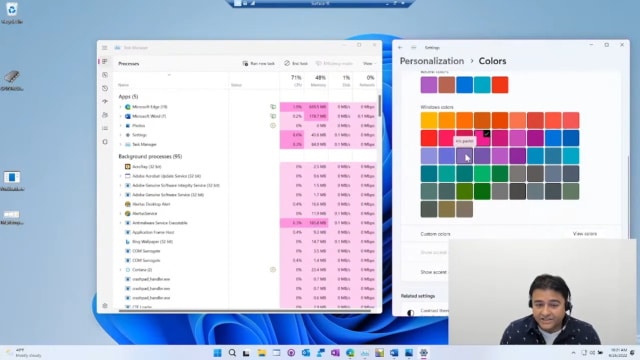 Task Manager colors