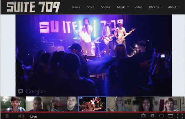 Hangouts on Air broadcast