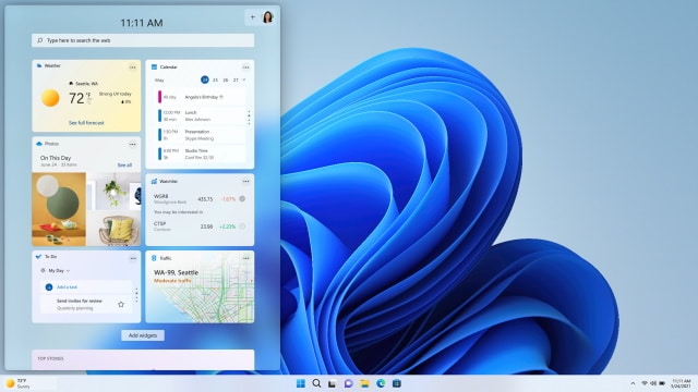 Windows 11 widgets