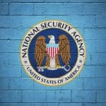 NSA logo on a brick wall