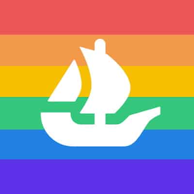 OpenSea rainbow logo