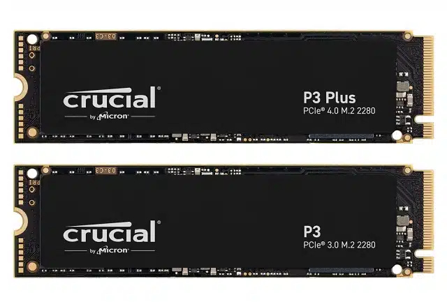 Crucial launches P3 and P3 Plus M.2 PCIe SSDs |