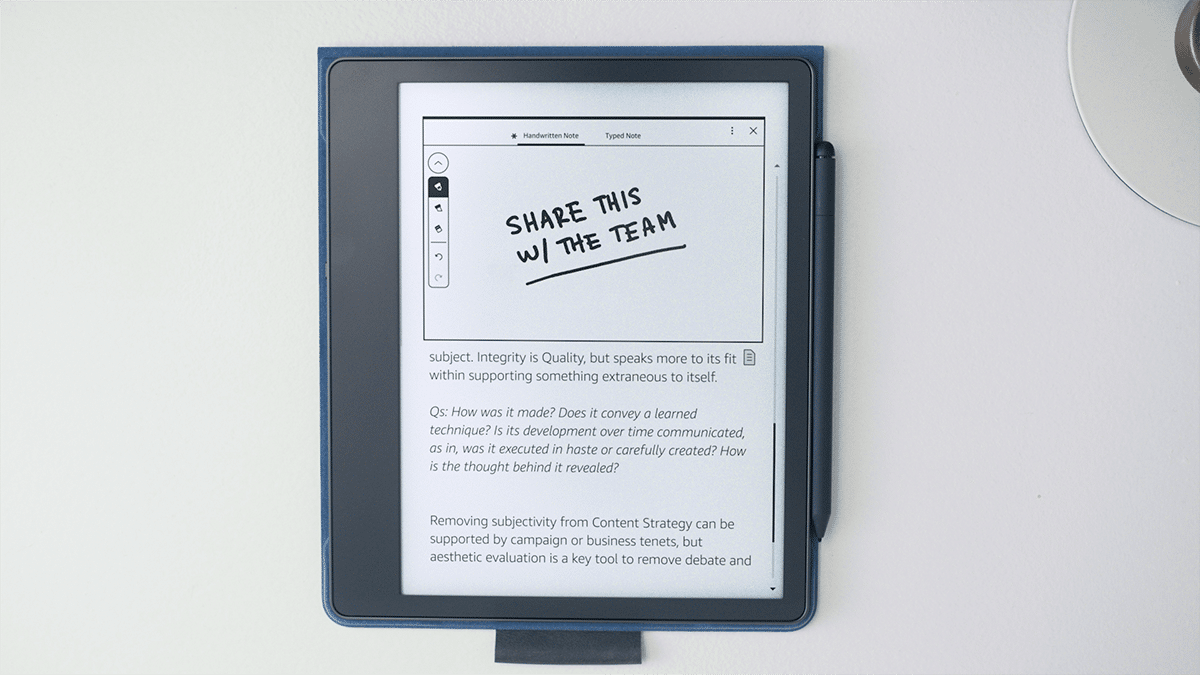 Amazon's new Kindle Scribe is an ereader you can write on