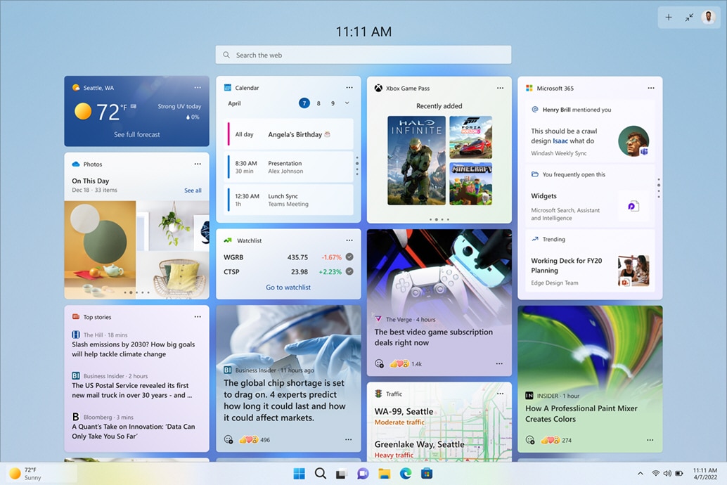 Microsoft releases Windows 11 Build 25201 with expanded widget view