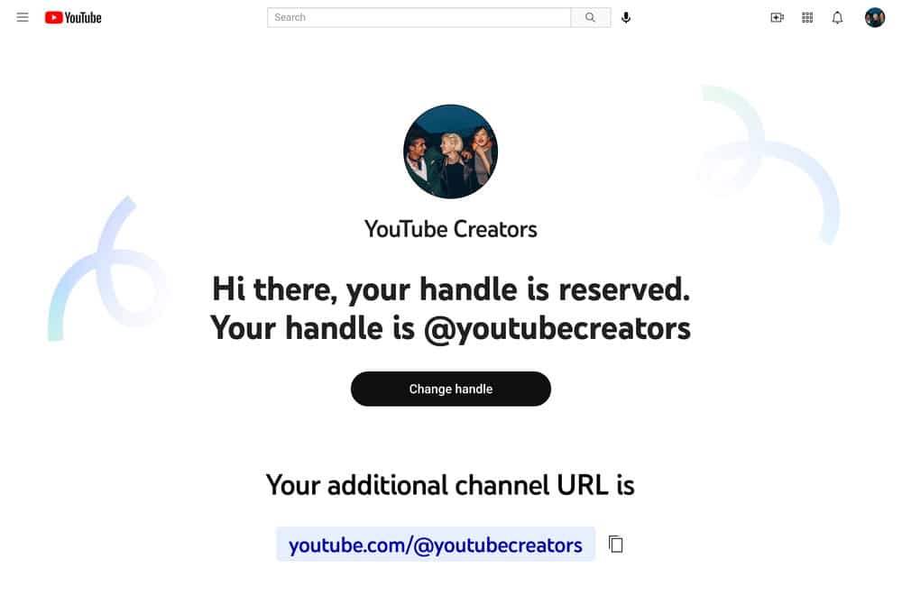 YouTube handles