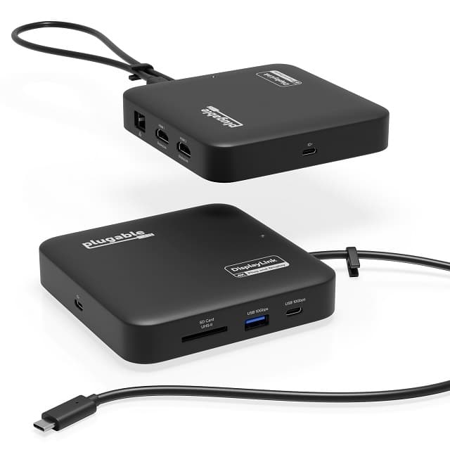 photo of Plugable launches USBC-6950PDZ USB-C Dual HDMI Mini Docking Station image