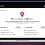 Netflix Manage Access and Devices