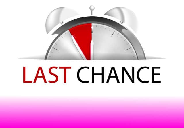 Last chance alarm clock