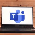 Microsoft Teams on laptop screen