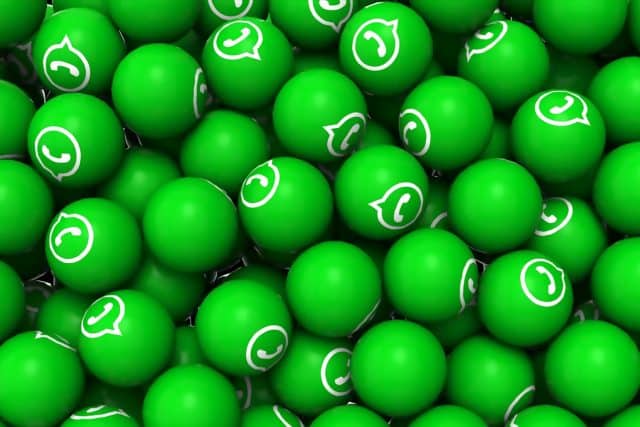 Green WhatsApp balls